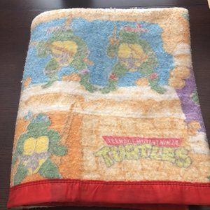 Vintage 1988 Teenage Mutant Ninja Turtles Blanket